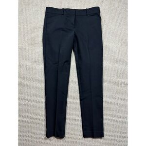 LOFT Marisa Pants Womens Size 4 Black‎ Straight Leg Casual Stretch Trouser Chino